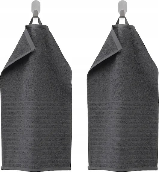 Ikea Vagsjon Törölközőtartó, sötétszürke, 30x50 cm 2 db