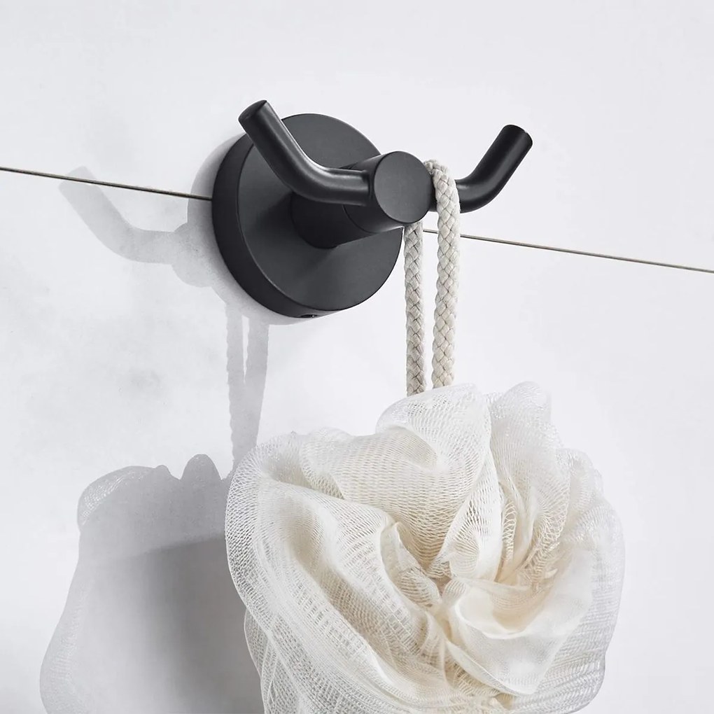 Fürdőszoba fogas Black 332914A MIST 02