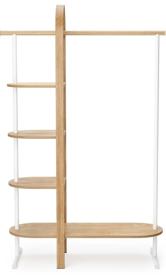 Fehér-natúr színű eukaliptusz előszoba bútor Bellwood – Umbra