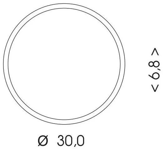 Ecolite WMAT300/HF-15W/CR - LED Mennyezeti lámpa érzékelős LED/15W/230V fekete