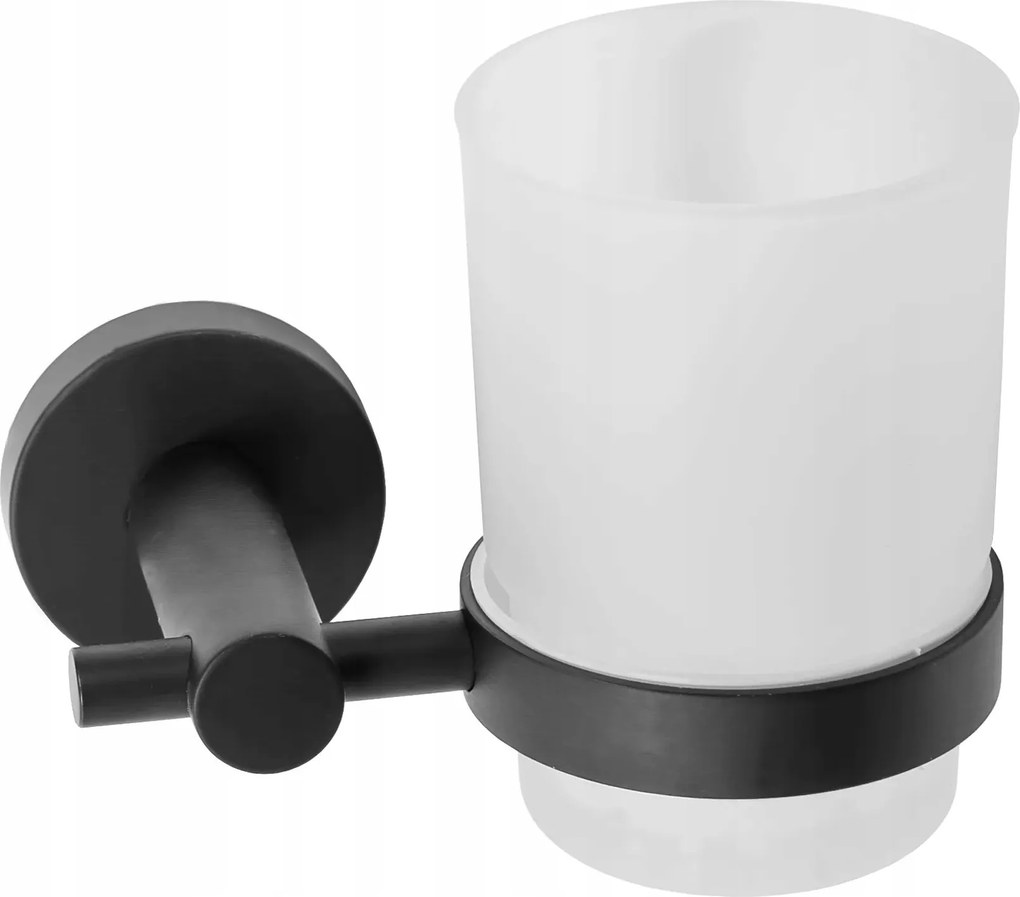 Fali Fürdőszobai Pohár Gun Fekete 322233A