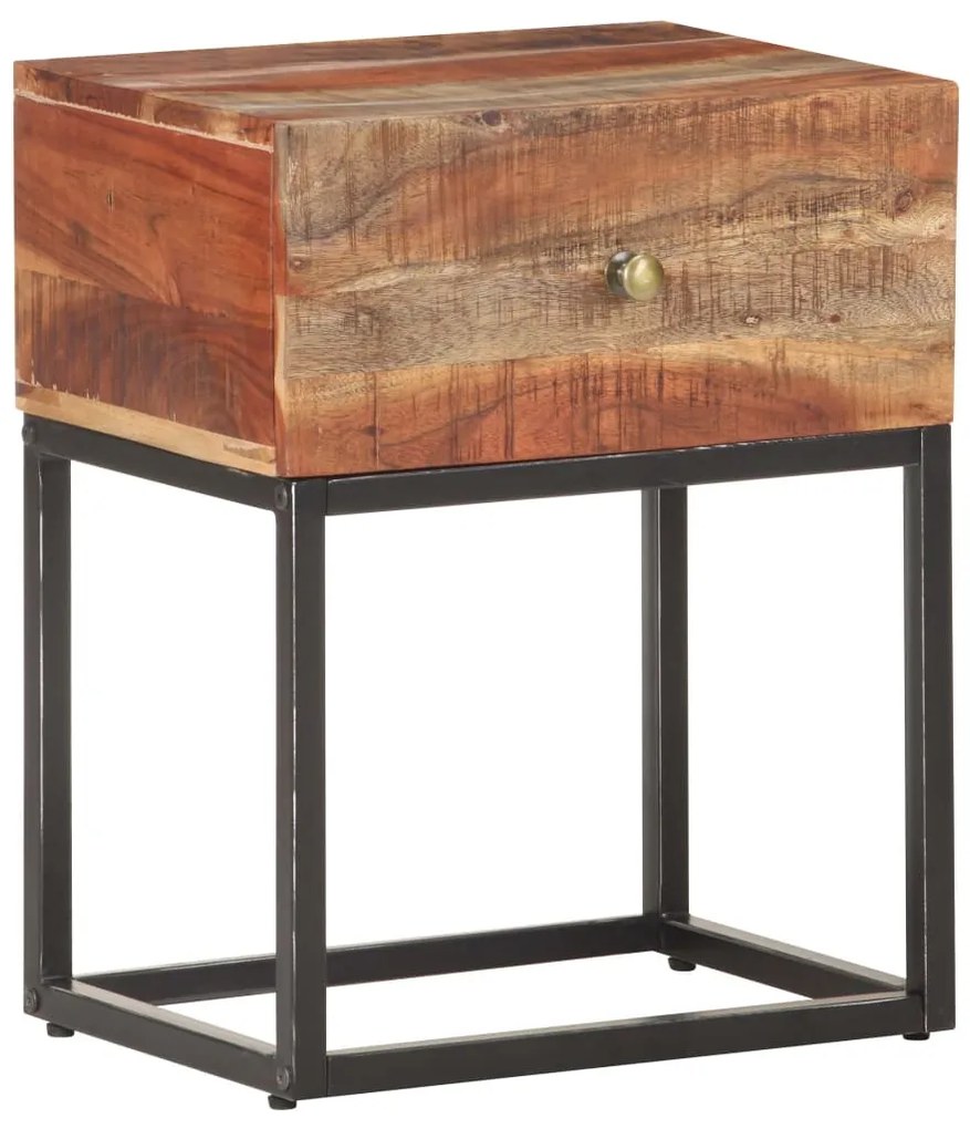 nyers akácfa éjjeliszekrény 40 x 30 x 50 cm