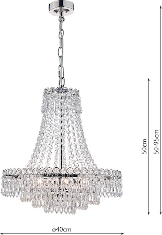 Laura Ashley Enid 3691119-Q Függőlámpa 5x20W/G9 IP20