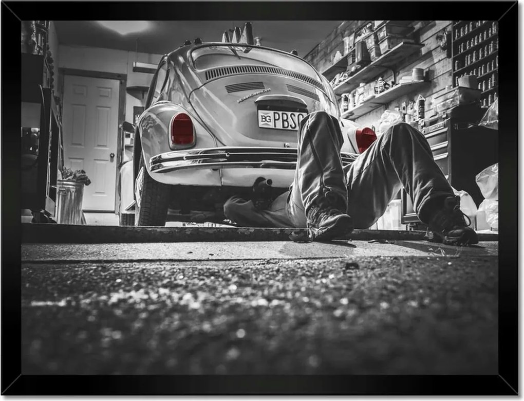 Poszterek keretben 40x30 Én magam javítom a Vw Bogár