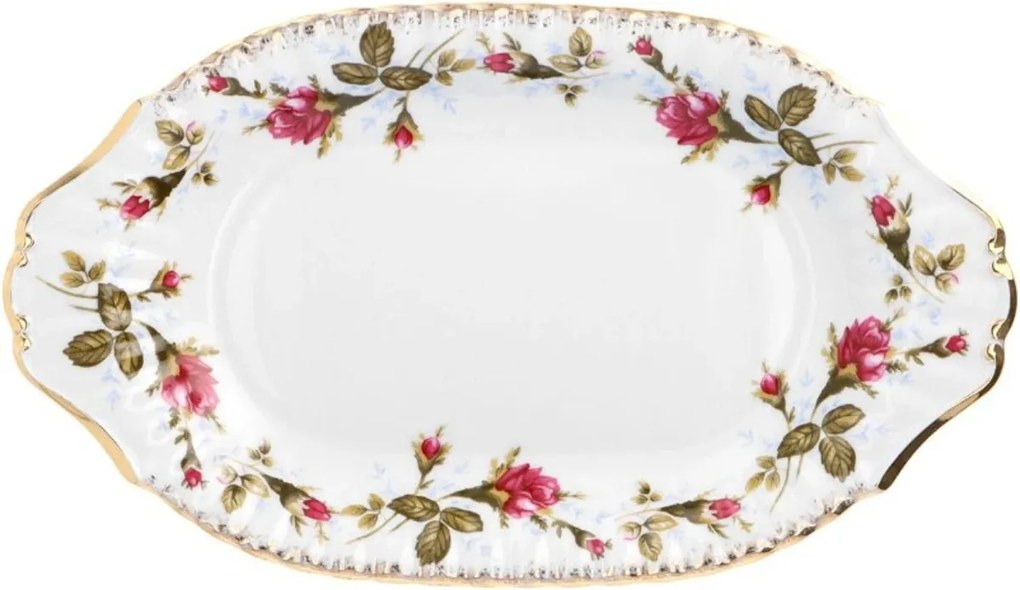Ovális tál 24 cm Iwona Arany Rózsa Chodzież