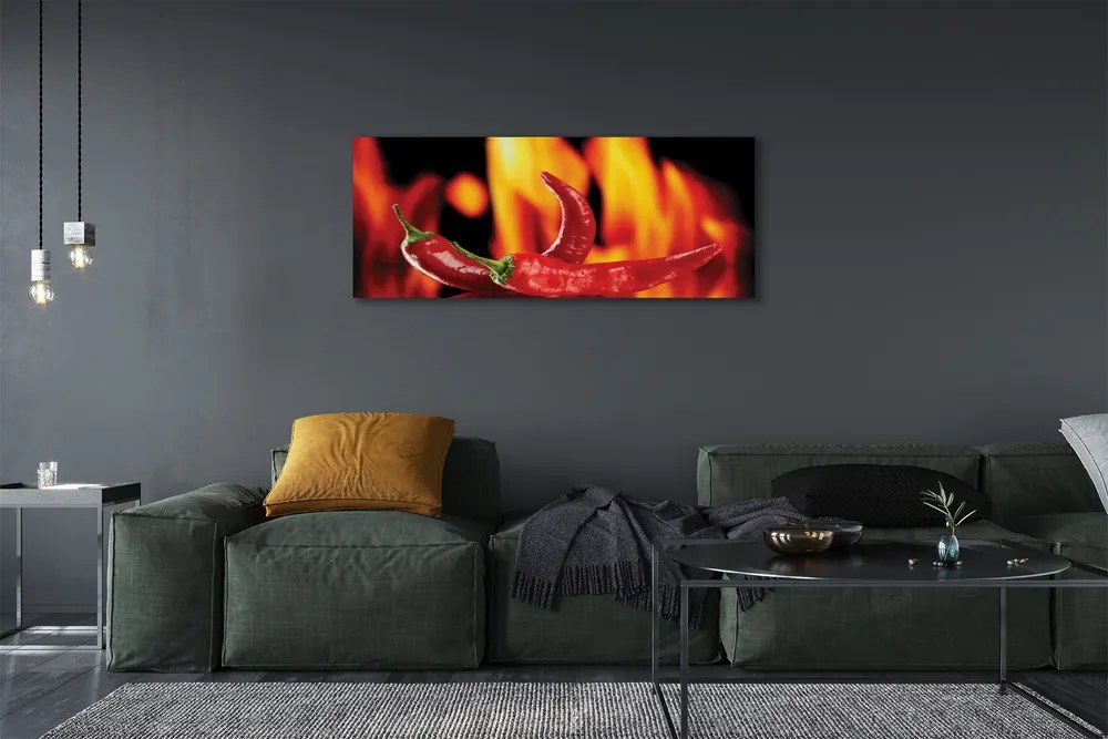 Canvas képek csípős paprika 140x70 cm