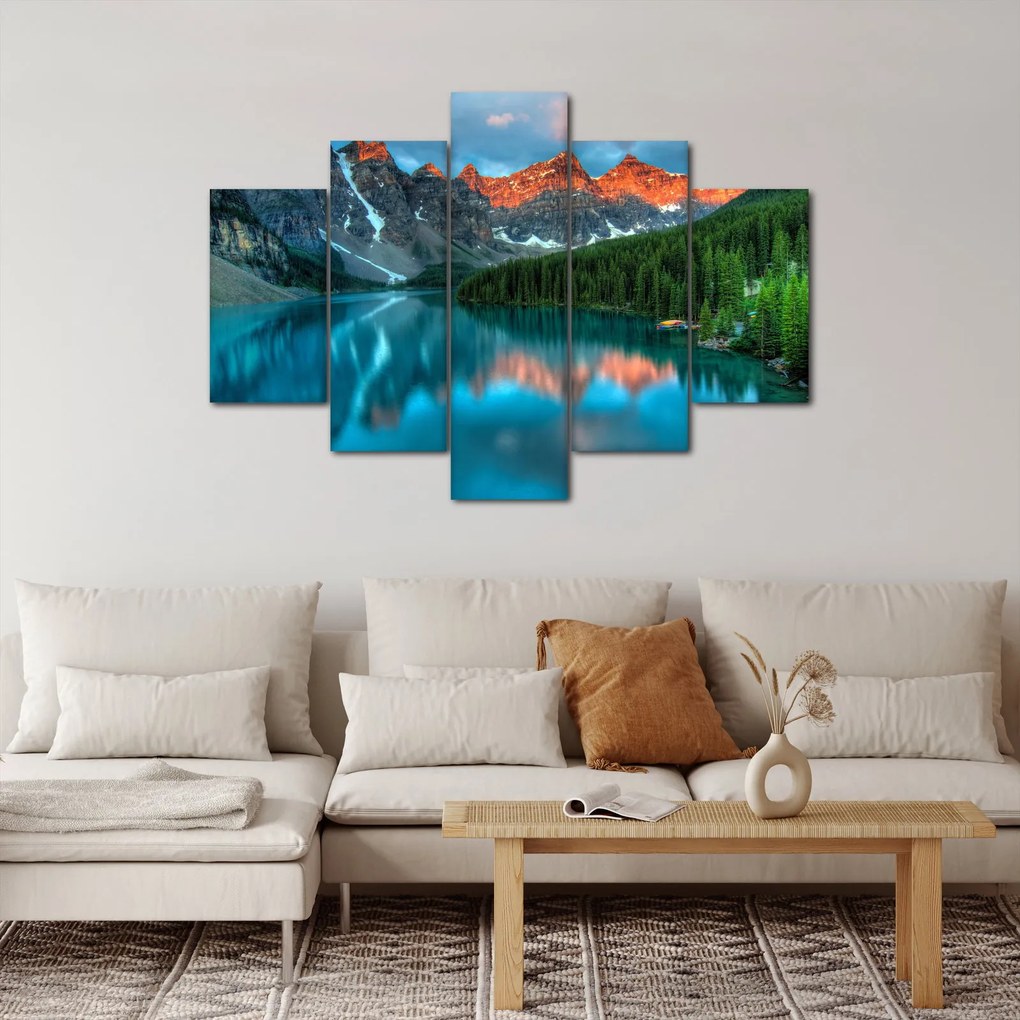Egy türkizkék tó képe (150x105 cm)