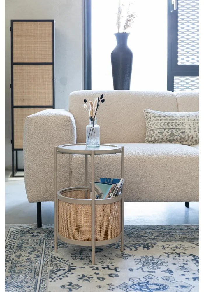 Kerek tárolóasztal ø 30 cm Makoto – White Label