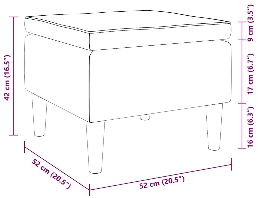 barna bársonyszék falábakkal