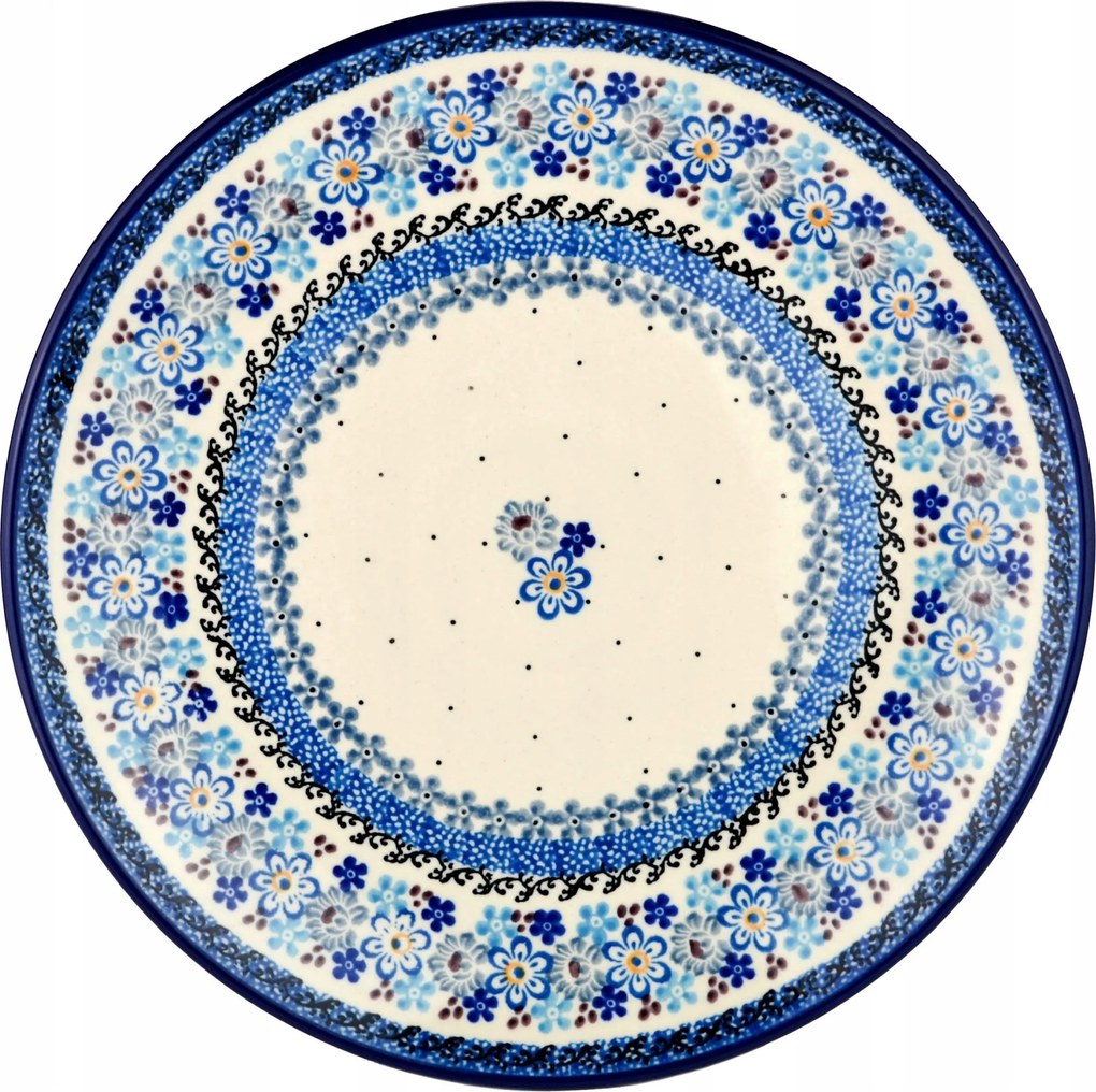 Ebédlő tányér 25 cm Ceramika Artystyczna Bolesławiec