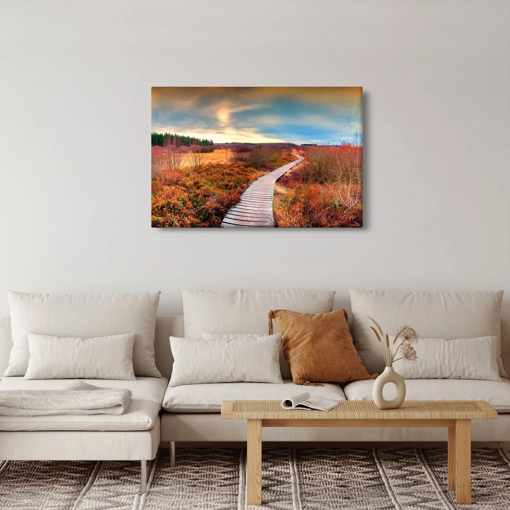 Kép - Őszi út (90x60 cm)