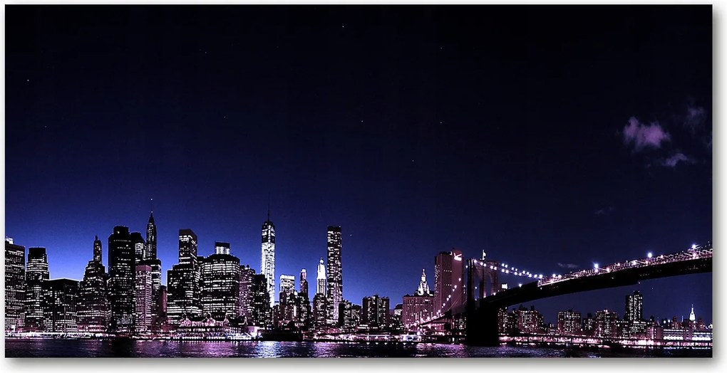 Fotó üvegkép Brooklyn híd 140x70