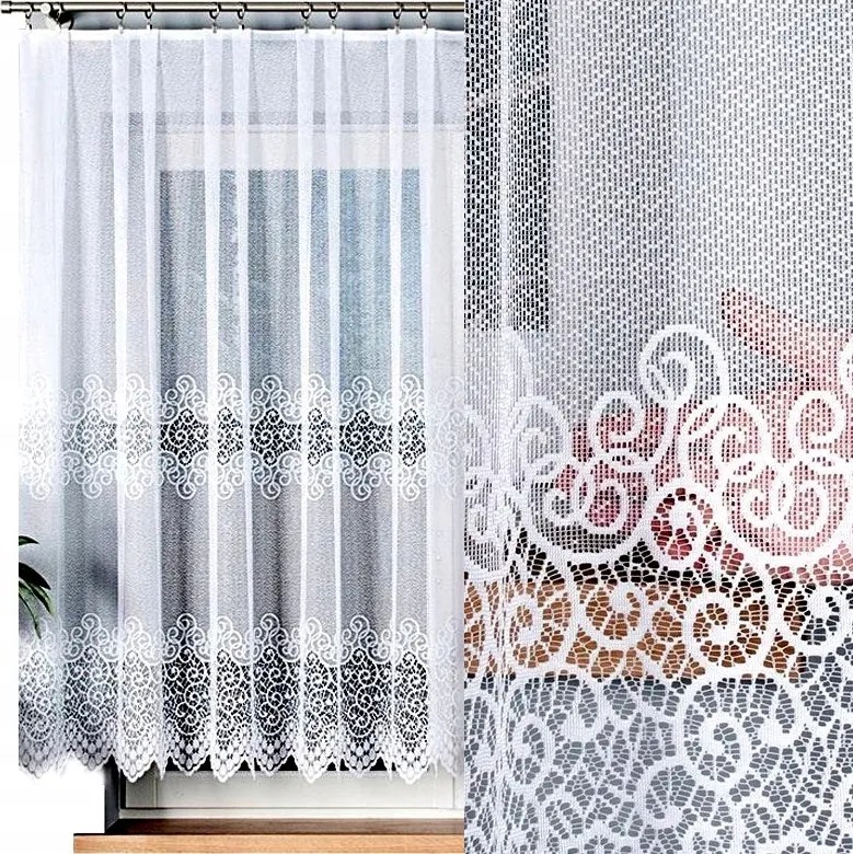 Violetta jacquard függöny 400x150cm egyenes (kész) szegéllyel