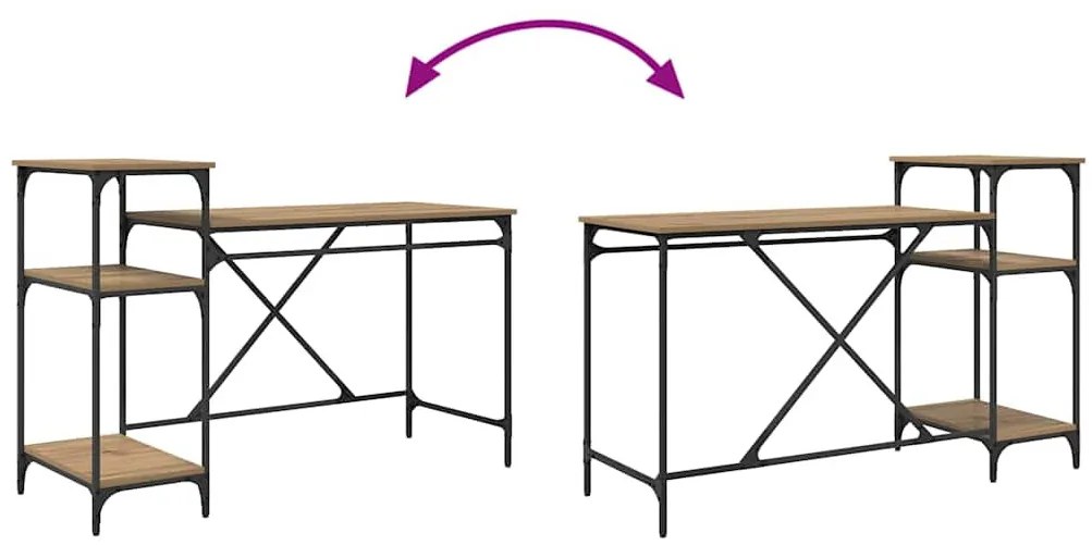 Asztal Artisan tölgy 135 x 50 x 90 cm Faanyag