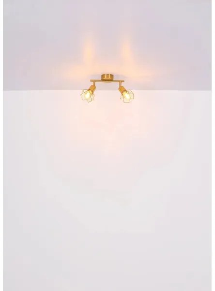 Globo 54802GB-2 - spotlámpa XARA I 2xE14/40W/230V arany