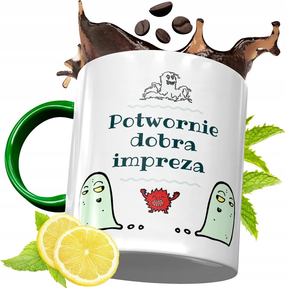 Zöld Bögre Party Ajándék Születésnapra, fényképes nyomattal