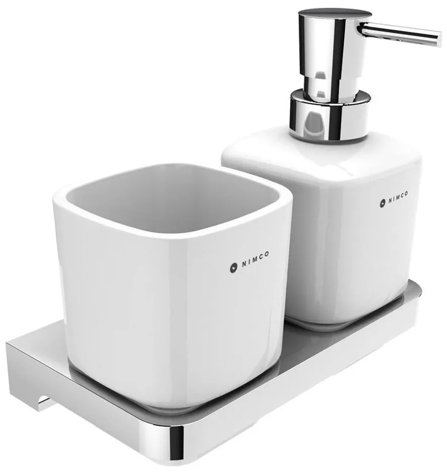 NIMCO MA 2905831K-T-26 -Fali szappanadagoló és fogkefe állvány MAYA 320 mm