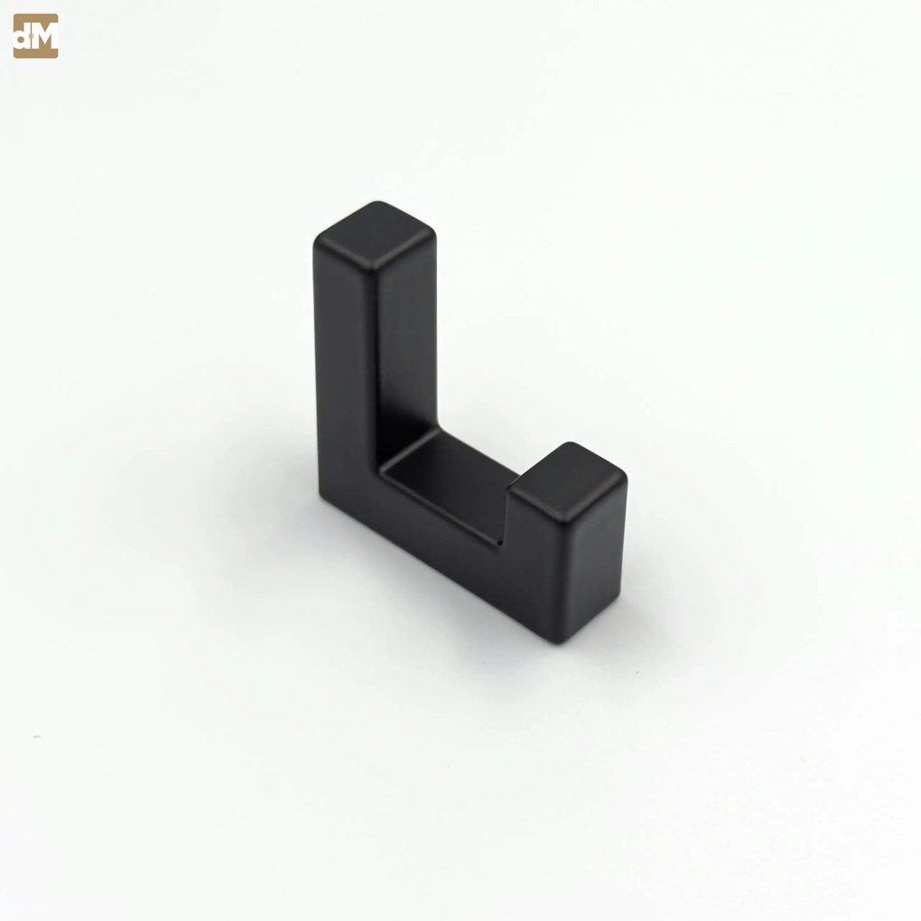 BloCK egyszemélyes bútorakasztó, matt fekete, bútorhoz, ruhákhoz