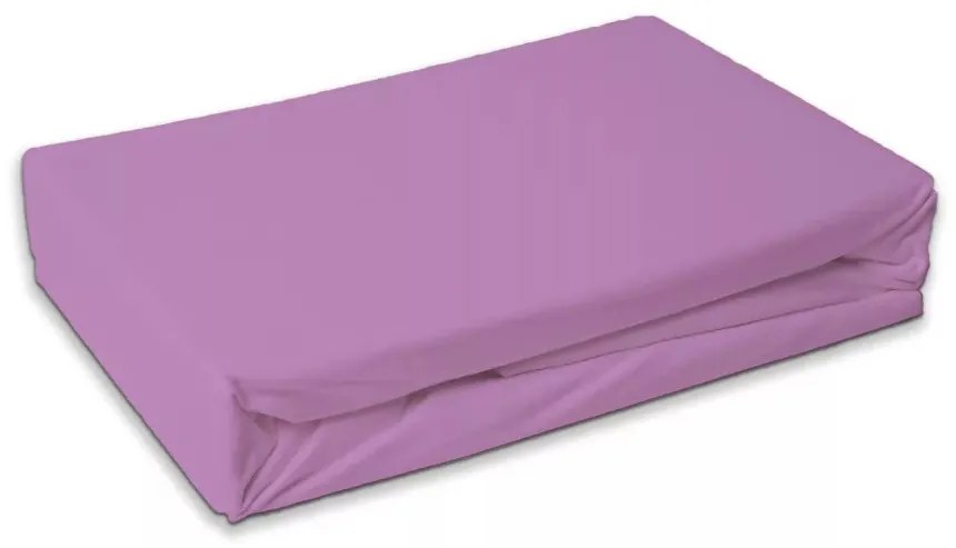 Lila Lilac frottír gumis lepedő 180x200 cm