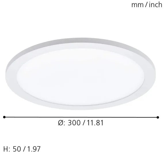 Eglo 33341 - LED RGBW dimmelhető mennyezeti lámpa SARSINA-C LED/16W/230V átm. 30 cm + távirányító