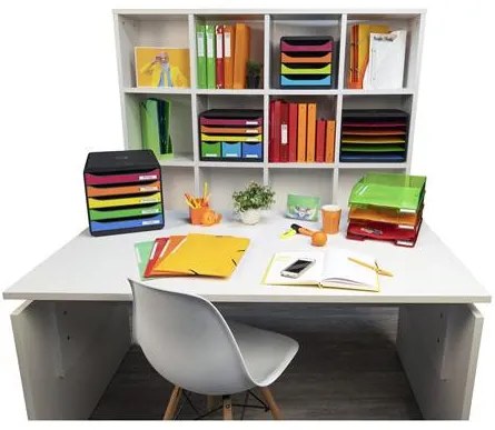 Irattároló, műanyag, 6 fiókos, EXACOMPTA Store-Box Maxi Iderama® (EX306798D)