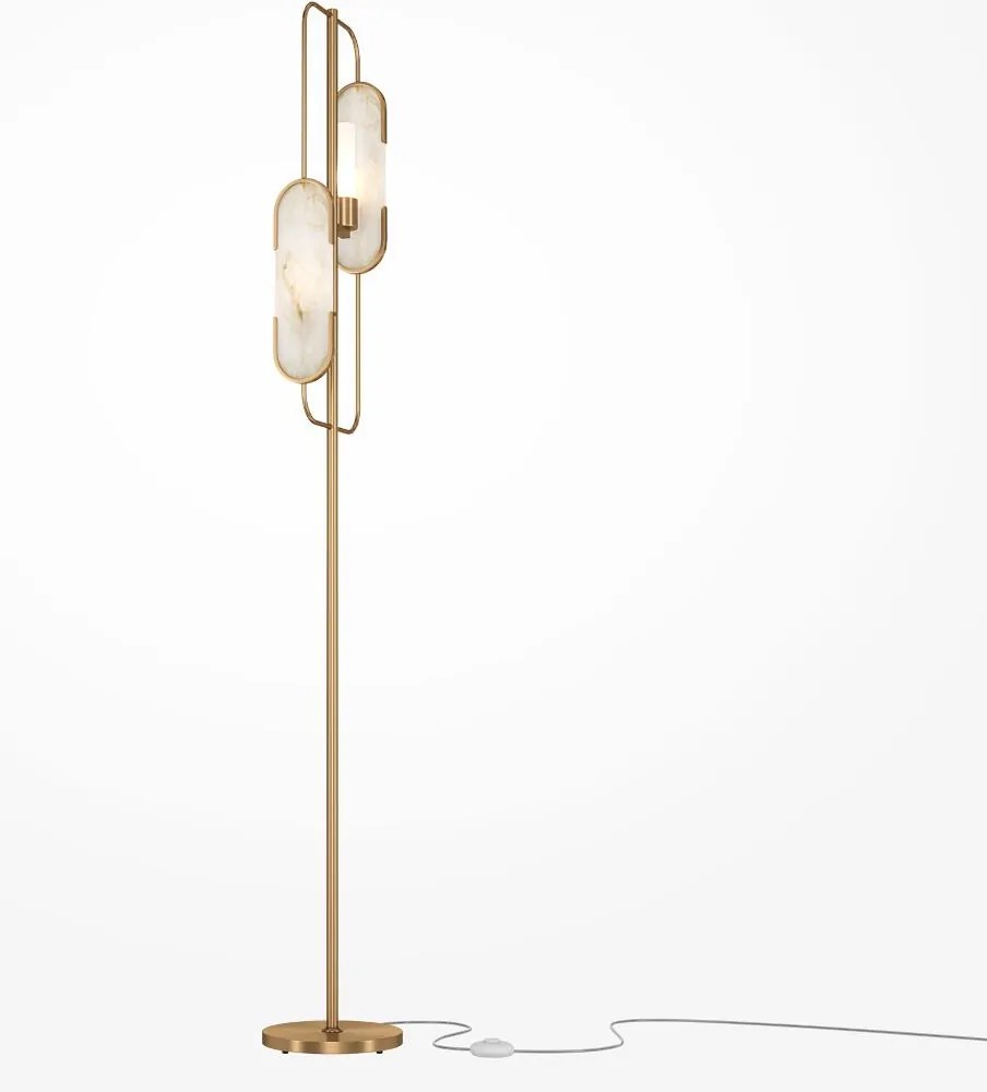 Maytoni modern állólámpa marmo fehér arany mymod099fl-02g