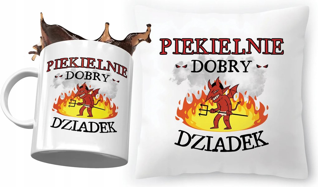 Nagypapa szett Párna Bögre Ajándék Nyomtatott Fotóval