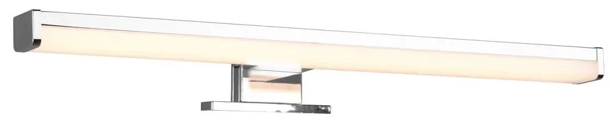 Fényes ezüstszínű LED fali lámpa (hosszúság 40 cm) Lino – Trio