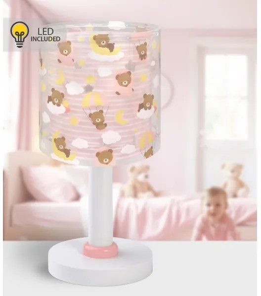 Dalber 41571S - LED gyereklámpa BABY TEDDY 1xG4/4W/230V, rózsaszín