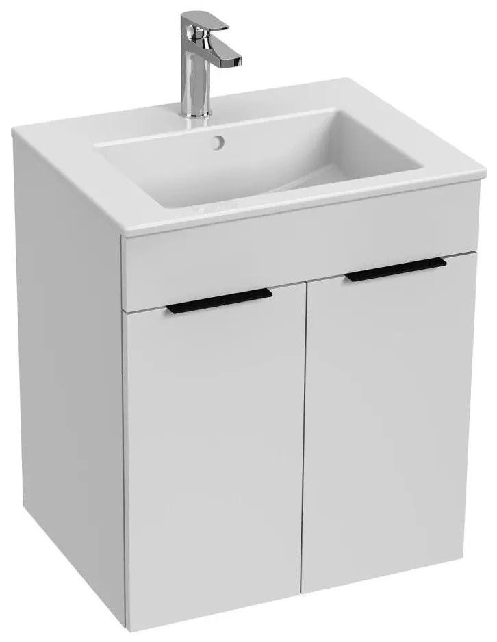 JIKA H4536111763001 - CUBE fürdőszobai szekrény mosdóval, 60,7x55 cm, fehér