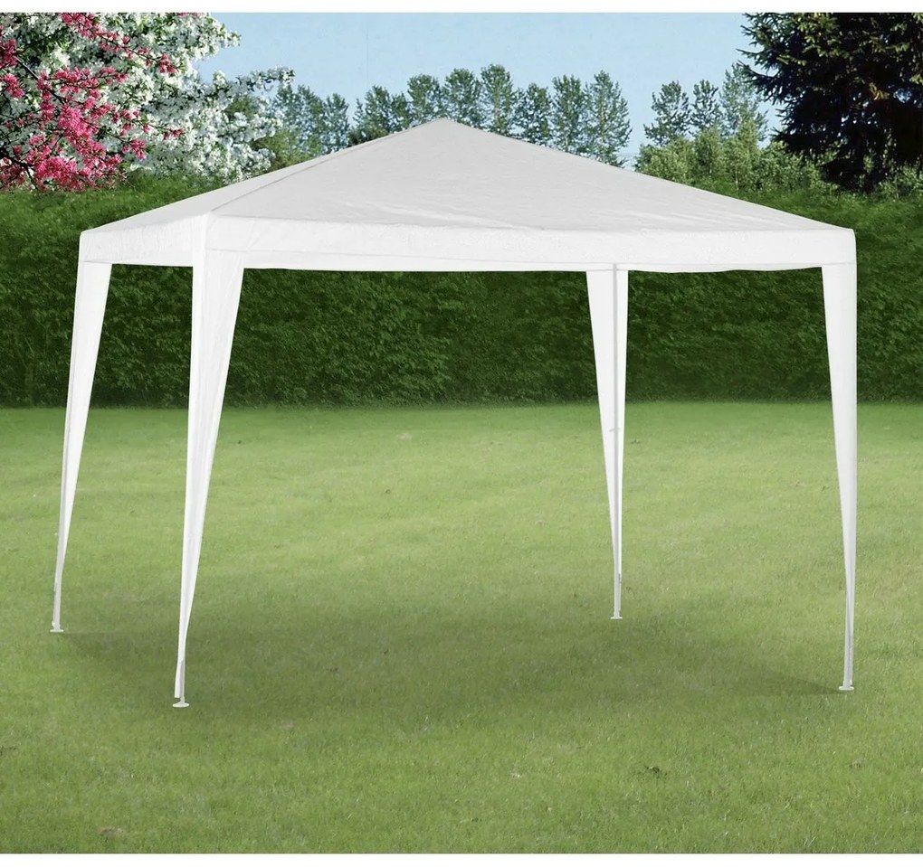 ProGarden Kerti pavilon 3 x 3 m, fehér, magasság245 cm