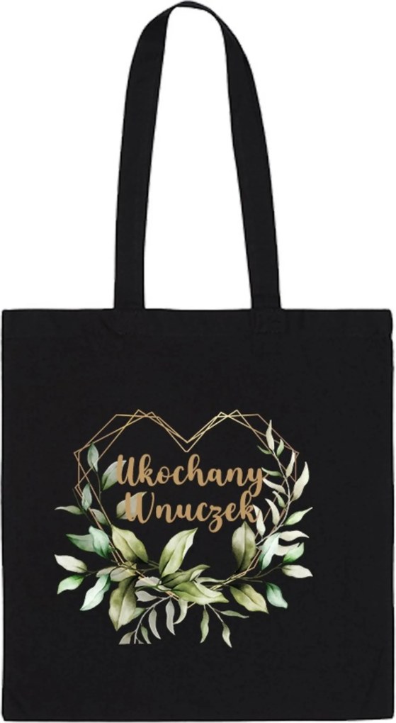 Öko Táska Pamut fekete Szeretett Unokám áldozási ajándék TT_610_cz