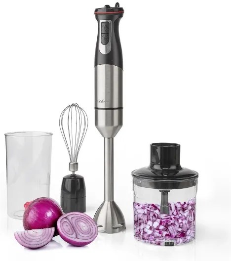 Nedis KAHB400CAL - 4in1 Kézi mixer 800W/230V rozsdamentes acél