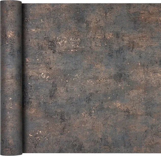 Tapéta Modern Sötét Ipari Beton Vakolat Grafit Réz tükröződések