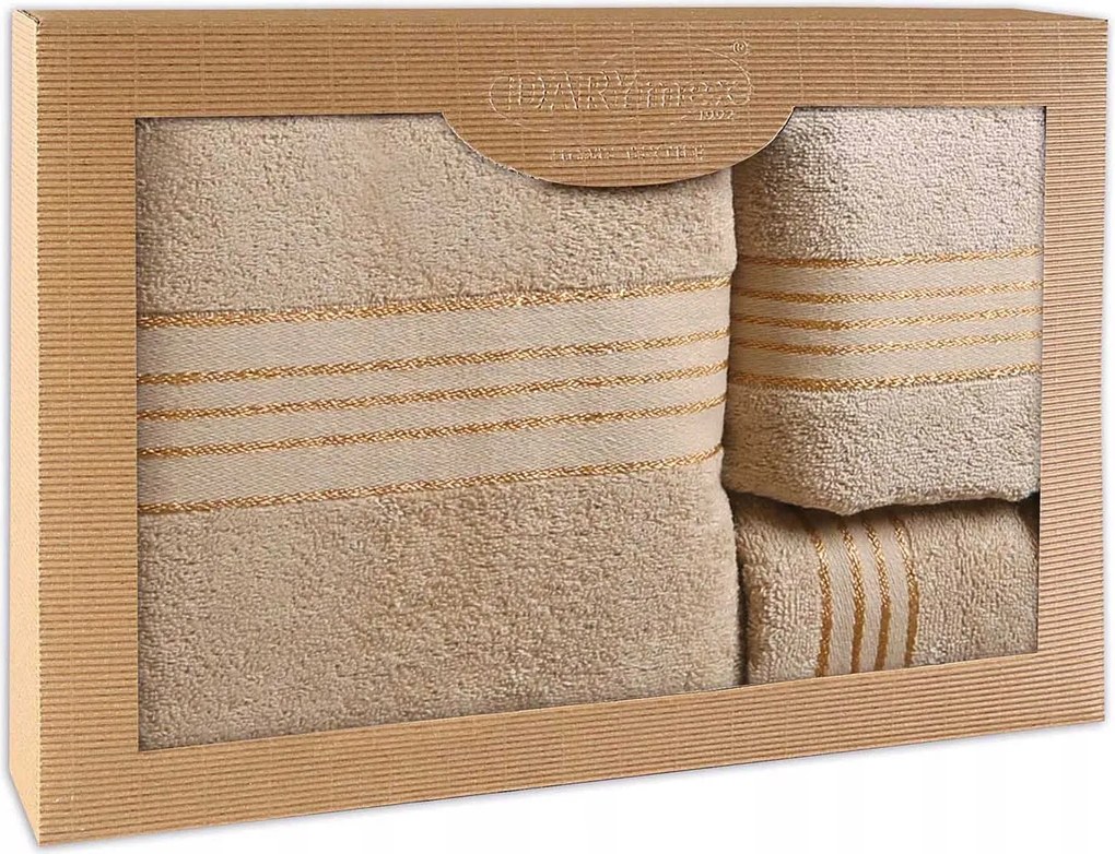 Törölköző D Pamut 100% Tiwano Cappuccino (p) 30x50+50x90+70x140 kpl.