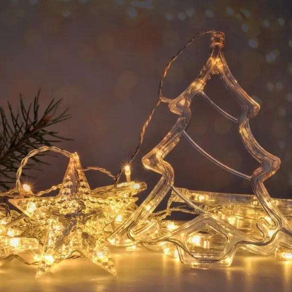 Brilagi - LED Karácsonyi kültéri függöny 138xLED/8 funkciós 5m IP44 meleg fehér