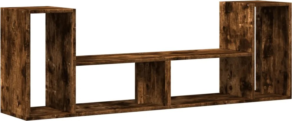 vidaXL 2 db füstös tölgy színű szerelt fa TV-szekrény 75 x 30 x 50 cm