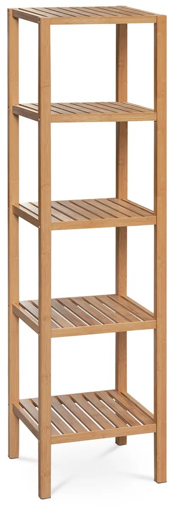 Bambusz állvány, 5 polcos, 140 cm, 5 emelet