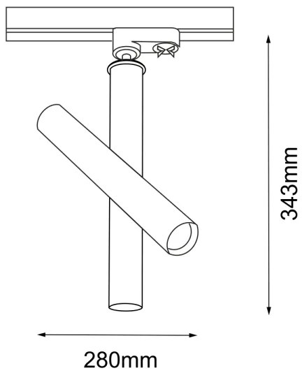 Amplex 8895 - Spotlámpa sínrendszerhez AKADI 1xGU10-MR11/15W/230V