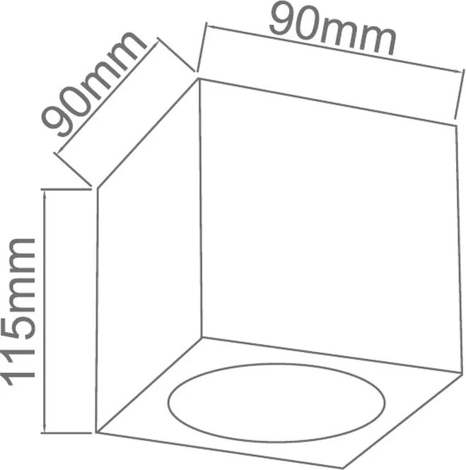 ORLICKI OR81046 CUBO Kocka Mennyezeti Lámpa E14 IP20