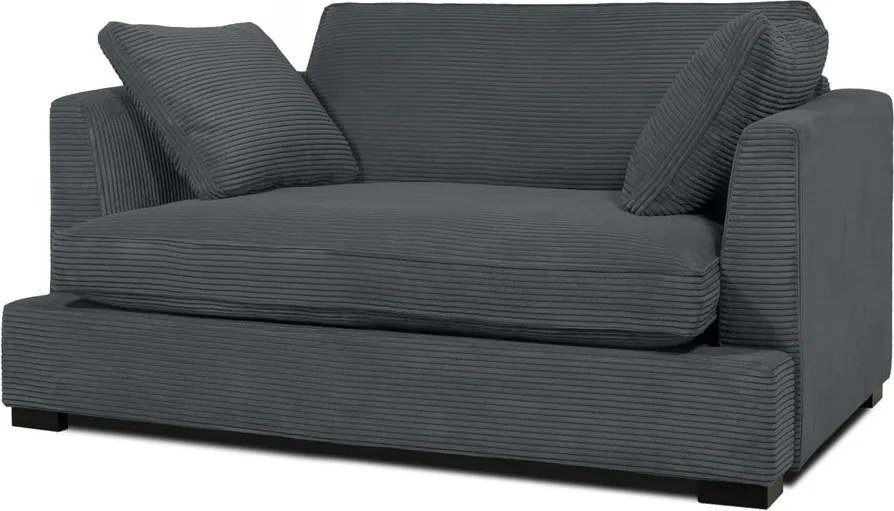 Szürke kordbársony fotel Mobby – Scandic