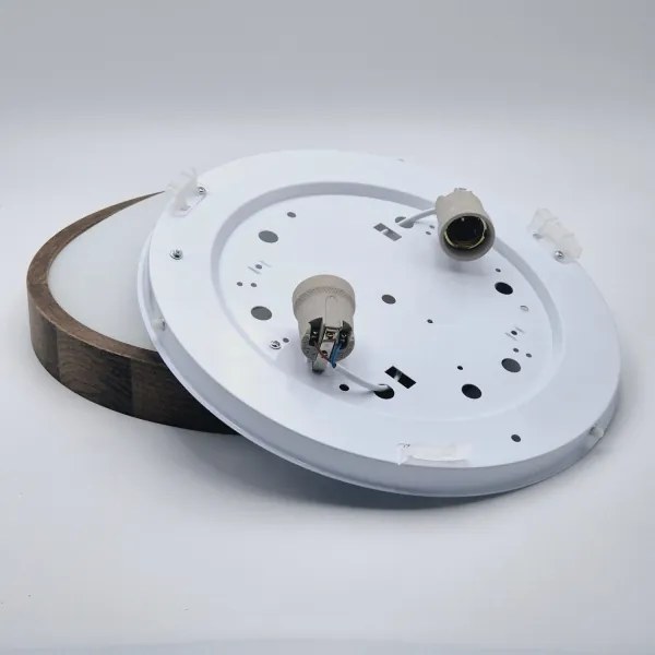 Brilagi - LED mennyezeti lámpa CARVALHO SLIM 2xE27/60W/230V tölgy-dió, Ø37 cm