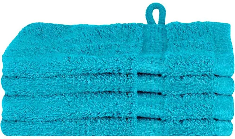vidaXL Vendégtörölköző SOLUND 4 pcs Türkiz 15 x 21 cm 550 gsm