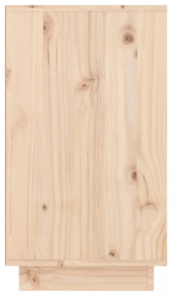 tömör fenyőfa cipőszekrény 110 x 34 x 61 cm