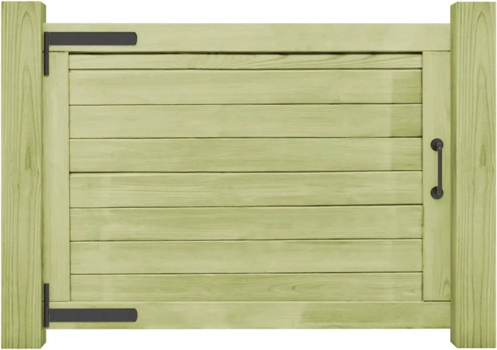 vidaXL impregnált fenyőfa kertkapu 75 x 100 cm