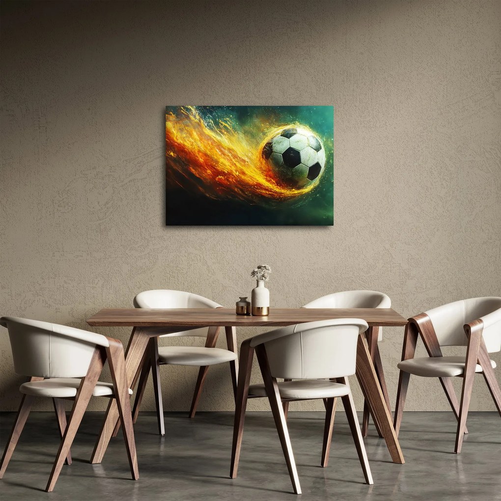 Kép - Focilabda repülés közben (70x50 cm)