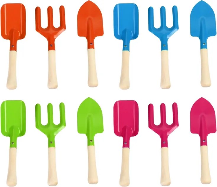 Gyerek kerti szerszám készlet 4 színben