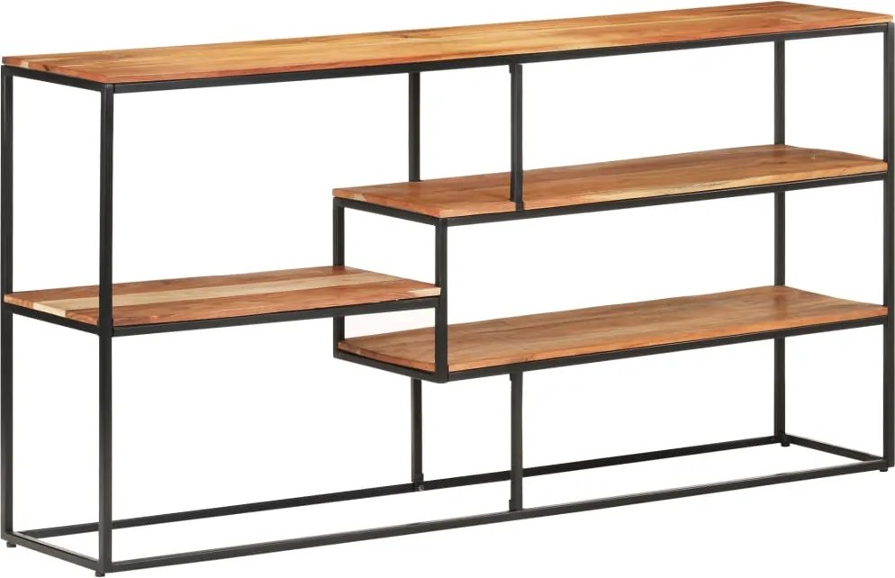 vidaXL tömör akácfa tálalószekrény 150 x 30 x 75 cm