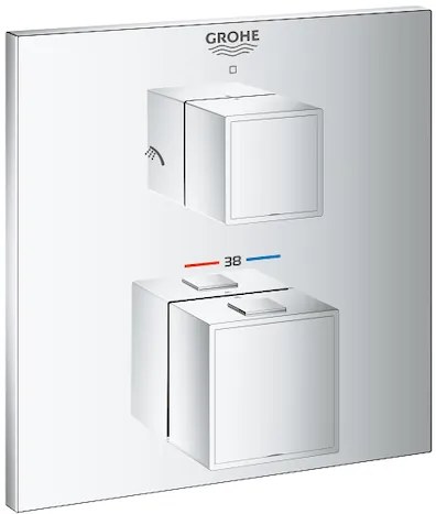 zuhany és fürdő csaptelep GROHE Grohtherm Cube vakolat alatti rész nélkül króm 24154000