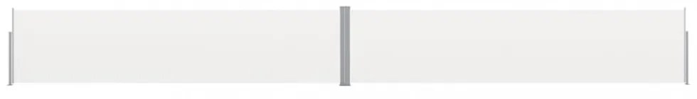krémszínű kihúzható oldalsó terasz-napellenző 170 x 1200 cm